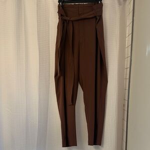 Athleta Brown Women's skyline pants with Tie Waist
